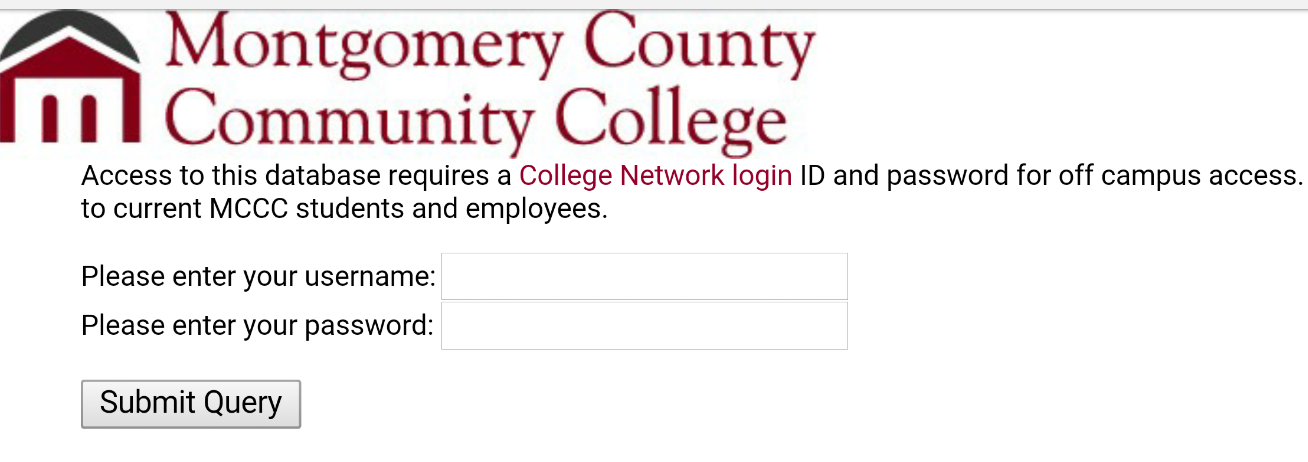 Login with college logo